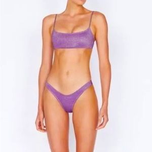 Triangl Purple Sparkle Bikini Set - NWOT